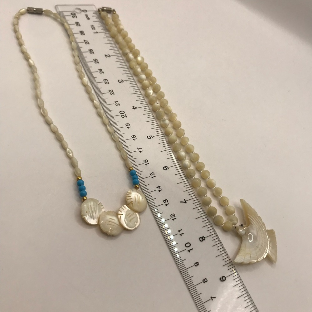 2 Carved MOP Necklaces - Picture 7 of 10